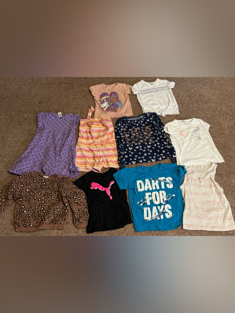 4-5 girls Mixed Clothing Lot - Bright Multi & Patterns